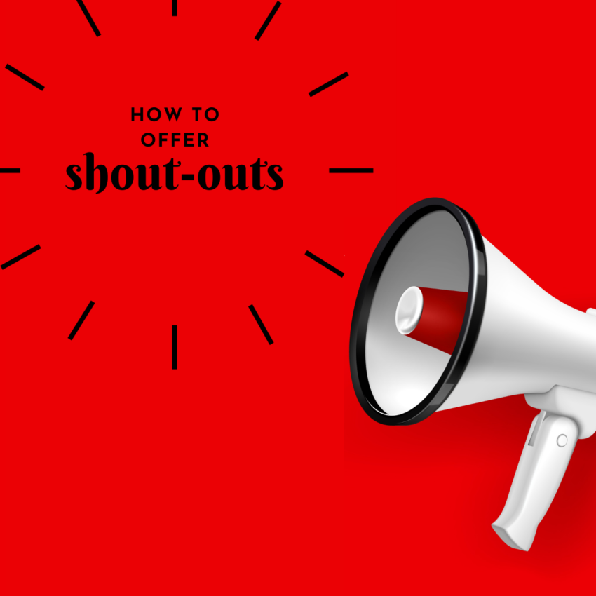 how-to-offer-shout-outs