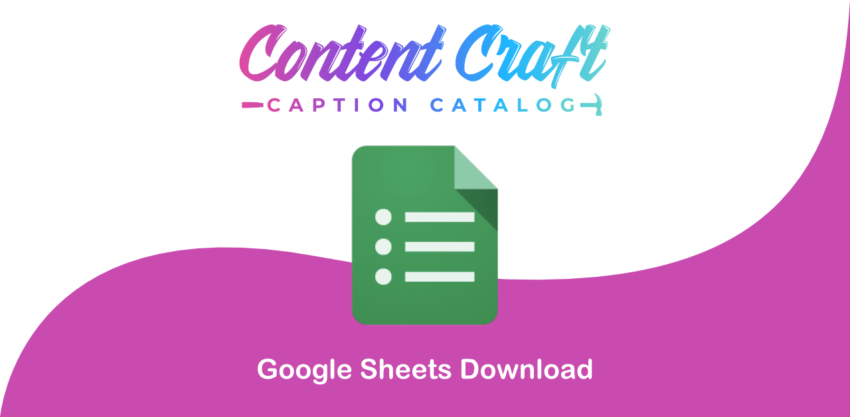 Captions Catalog Google Download